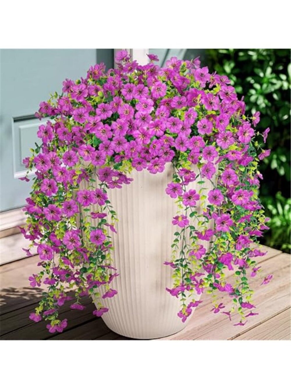 Artificial Hanging Orchid Flowers UV Resistant Faux Outdoor Indoor Porch Decor